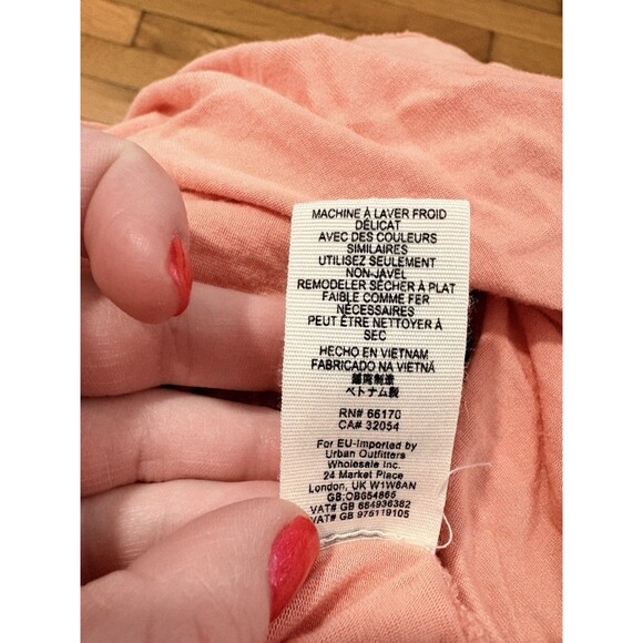 Free People Size M Coral Back In Town Swing Top Pink - Picture 6 of 6